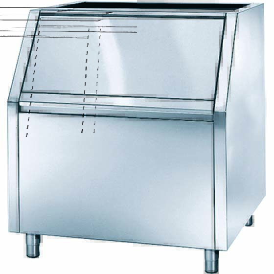 200kg Stainless Steel Ice Storage Bin