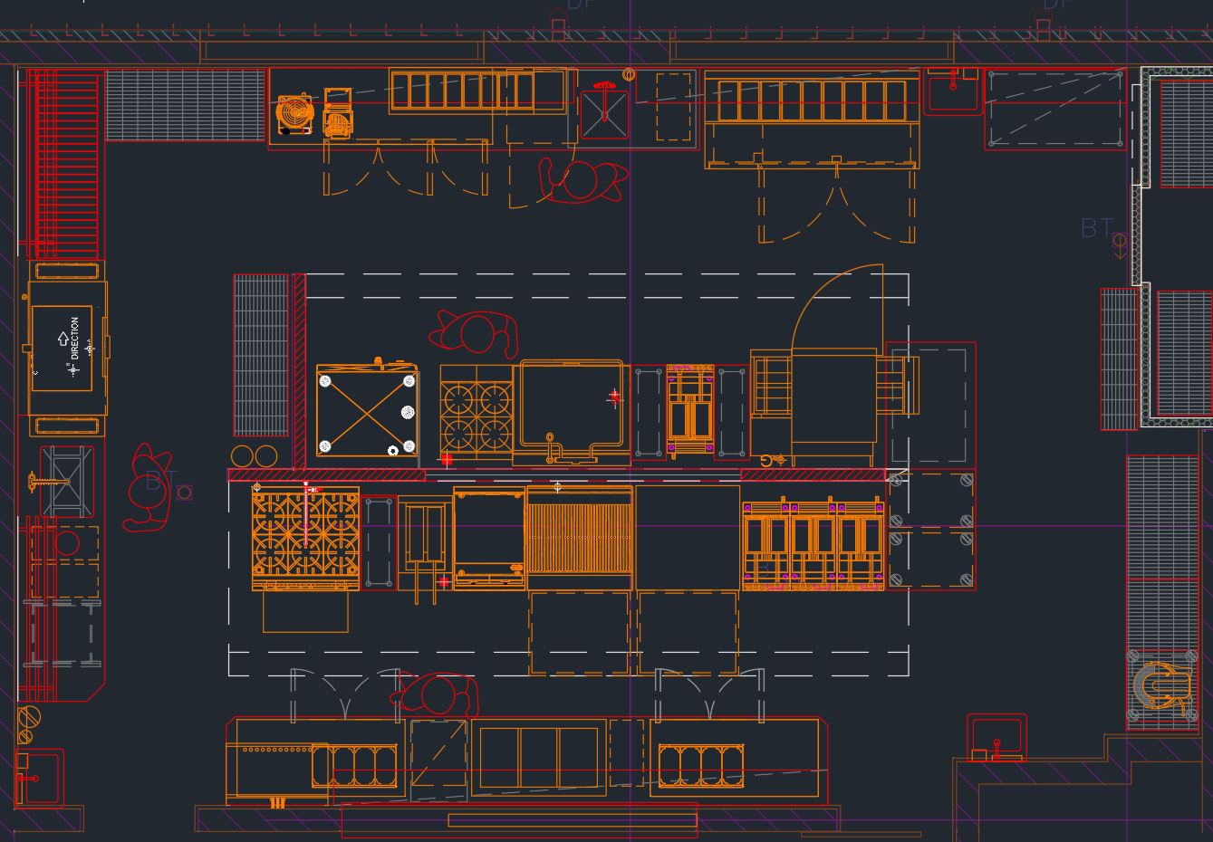 commercial kitchen drawing