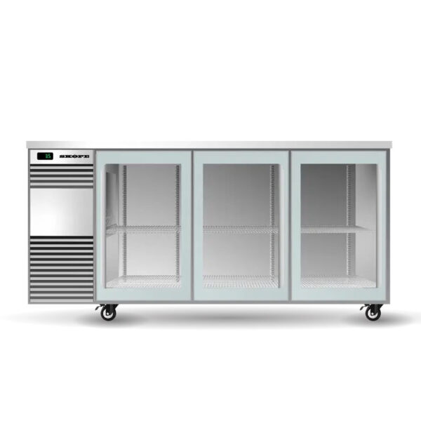 BB3GSL BackBar 3 Glass Sliding Door Fridge