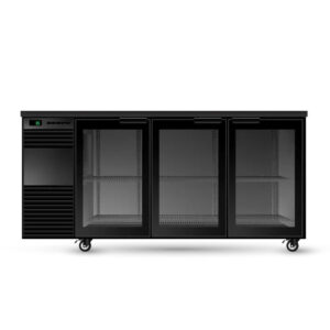 BackBar BB3GSW BackBar 3 Glass Swing Door Fridge