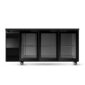 BackBar BB3GSW BackBar 3 Glass Swing Door Fridge