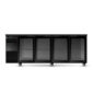 BackBar BB4GSW BackBar 4 Glass Swing Door Fridge