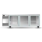 CL3GSW W BackBar 3 Glass Swing Door CounterLine Fridge