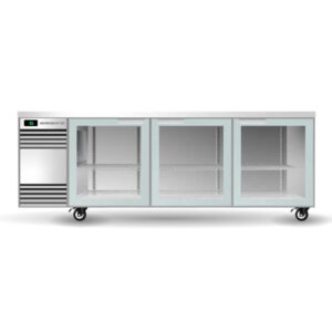 CL3GSW W BackBar 3 Glass Swing Door CounterLine Fridge
