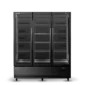 SKB1500N A Black 3 door display fridge