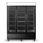 SKB1500N AC 3 door display fridge with lit sign