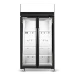 SKFT1000N AC 2 door glass fridge