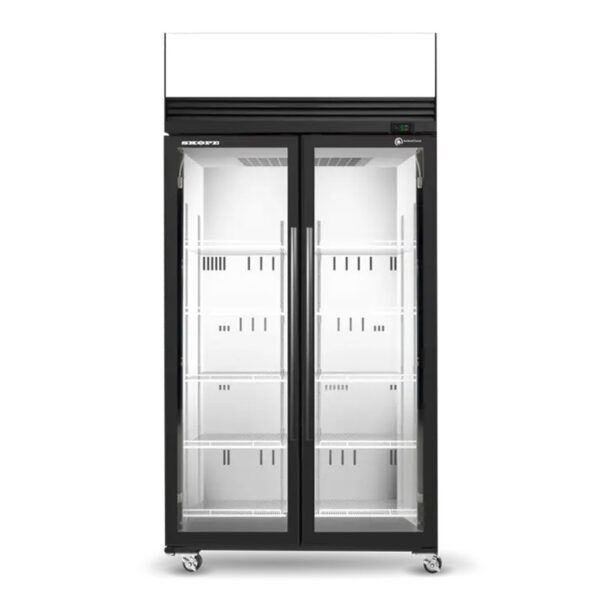 SKFT1000N AC 2 door glass fridge