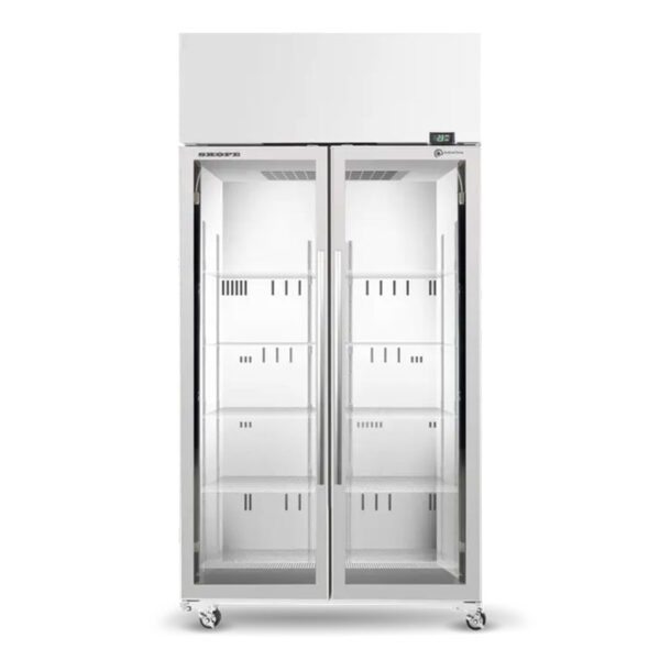 TME1000N A 2 glass door fridge